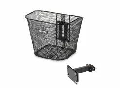 Bicycle Front Basket Basil Bremen Metal, Black