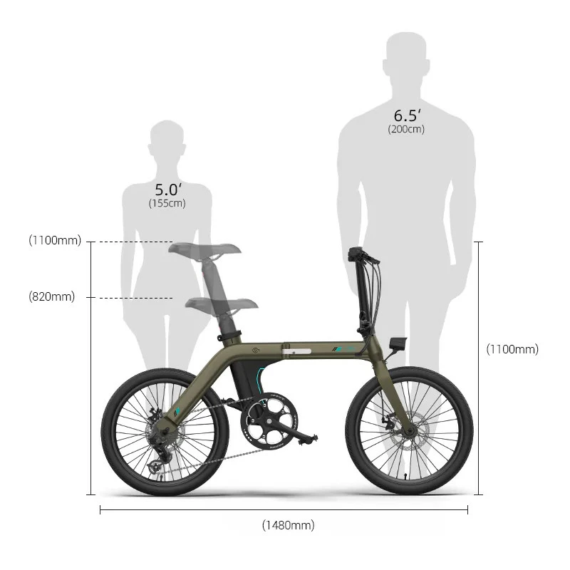Electric Bicycle Fiido D21 (36 V / 11,6 Ah), Foldable 9 Electric Bicycle Fiido D21 (36 V / 11,6 Ah), Foldable - Image 7
