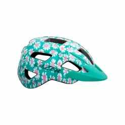 Bicycle Helmet For Kids Lazer Gekko Green Flowers