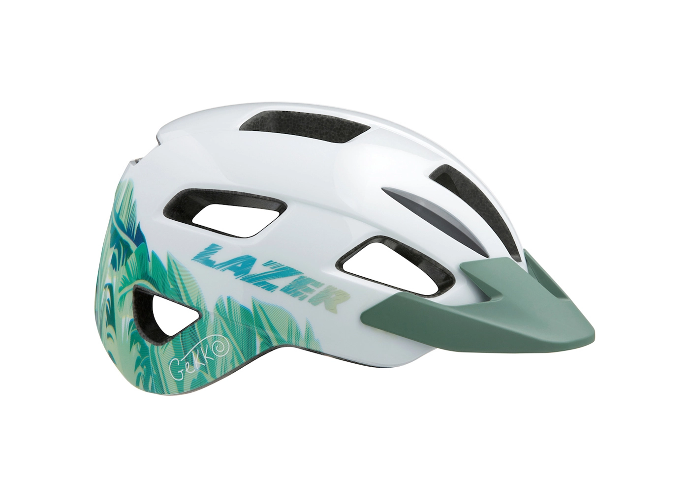Children’s Bicycle Helmet Lazer Gekko White Tropical 50-56cm 6 Children’s Bicycle Helmet Lazer Gekko White Tropical 50-56cm - Image 4