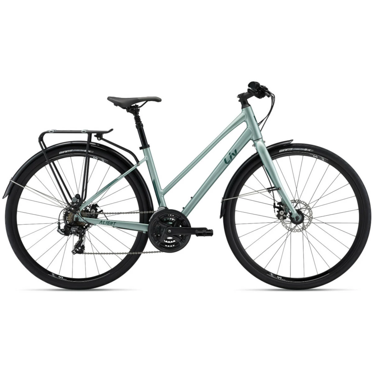 Women’s Bicycle LIV Alight 3 City Disc, Silver Green 3 Women’s Bicycle LIV Alight 3 City Disc, Silver Green