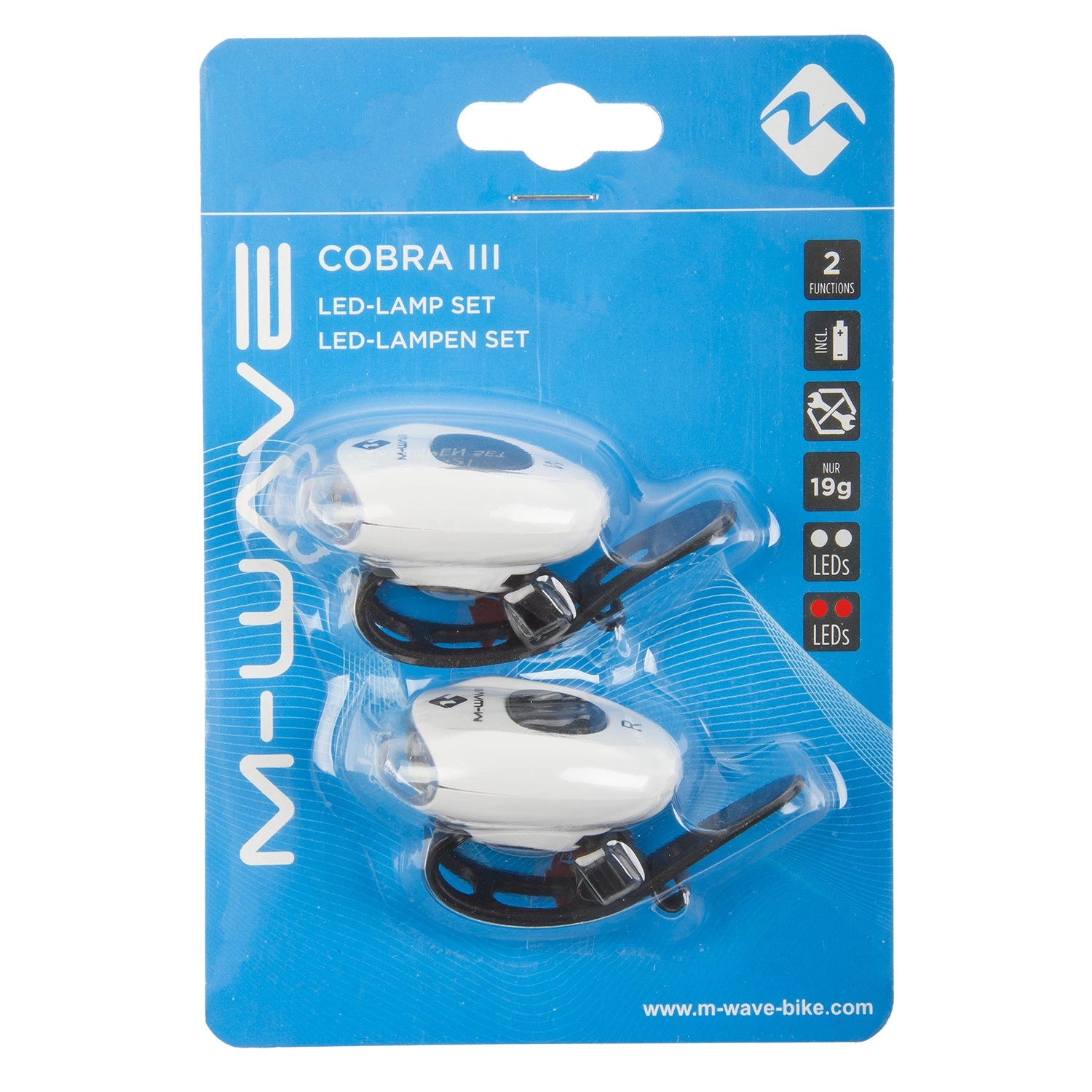 Set Of Bicycle Lights M-WAVE Cobra III 4 Set Of Bicycle Lights M-WAVE Cobra III - Image 2