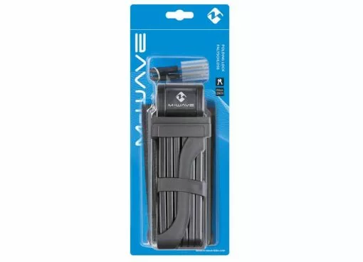 Shutter Lock M-Wave, Length 88 Cm, Colour Black -Bicycles shop m wave folding lock 4