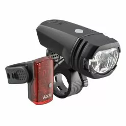 AXA Greenline Set 50 Lux Bicycle Headlamp Set